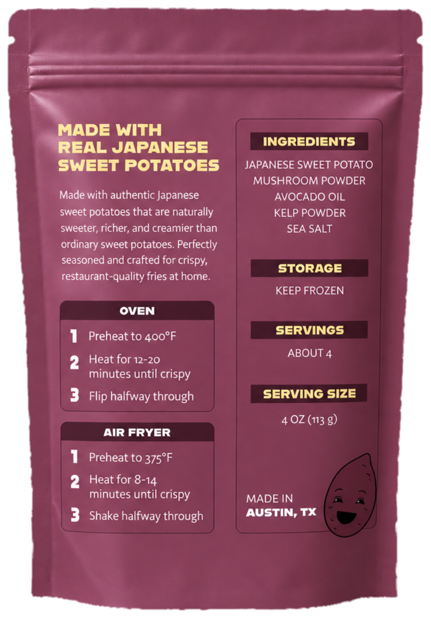Umami Sea Salt pouch, back